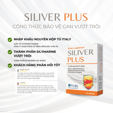 Ưu điểm Bổ gan Siliver Plus