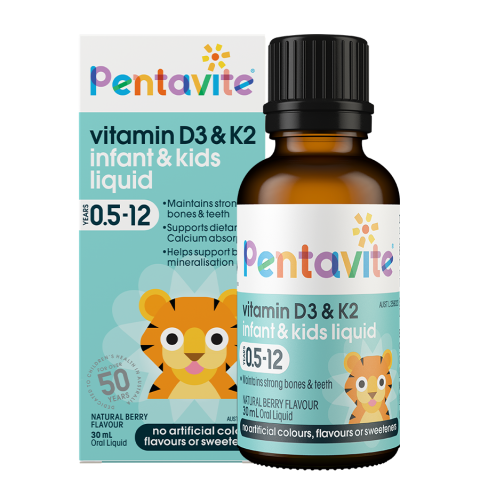 Pentavite® Vitamin D3 & K2 Kids Liquid 